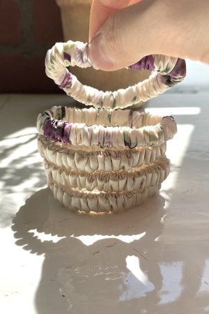 Set Silk scrunchies mini